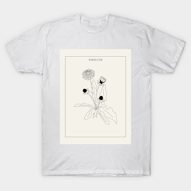 Vintage Dandelion T-Shirt by obvliz